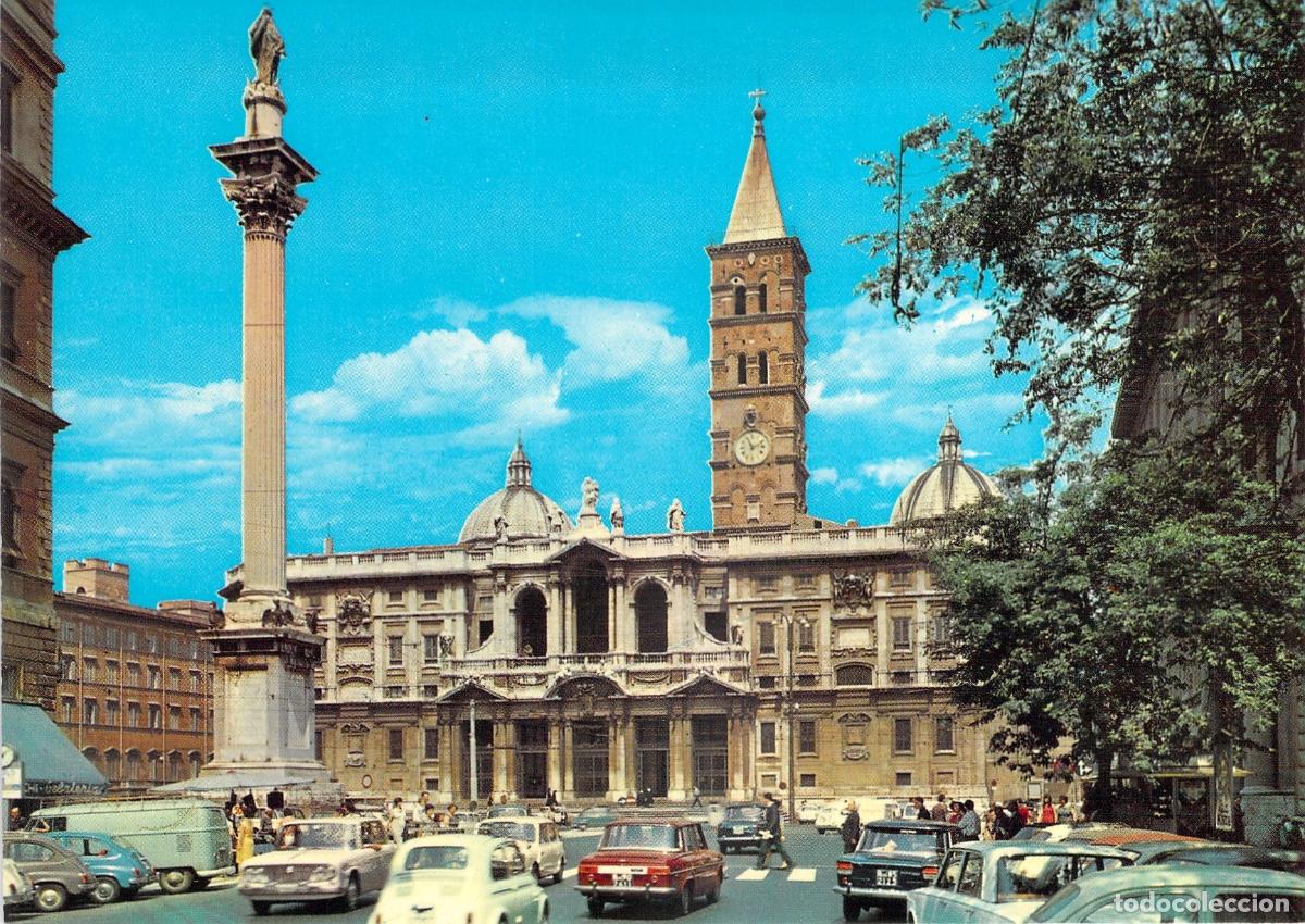 Postales: Postal de la Bas&iacute;lica de Santa Mar&iacute;a la Mayor en Roma