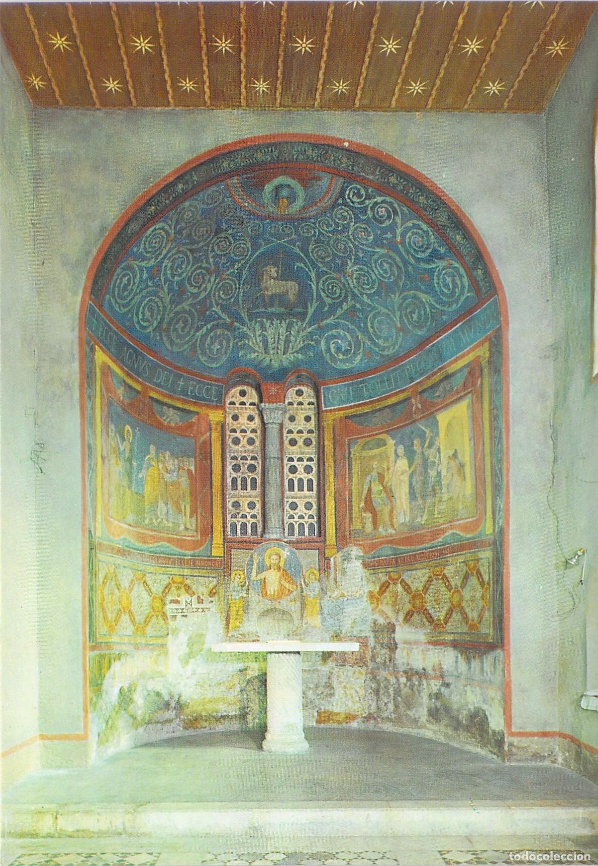 Postales: Postal del Interior de la Bas&iacute;lica de Santa Mar&iacute;a en Cosmedin, Roma