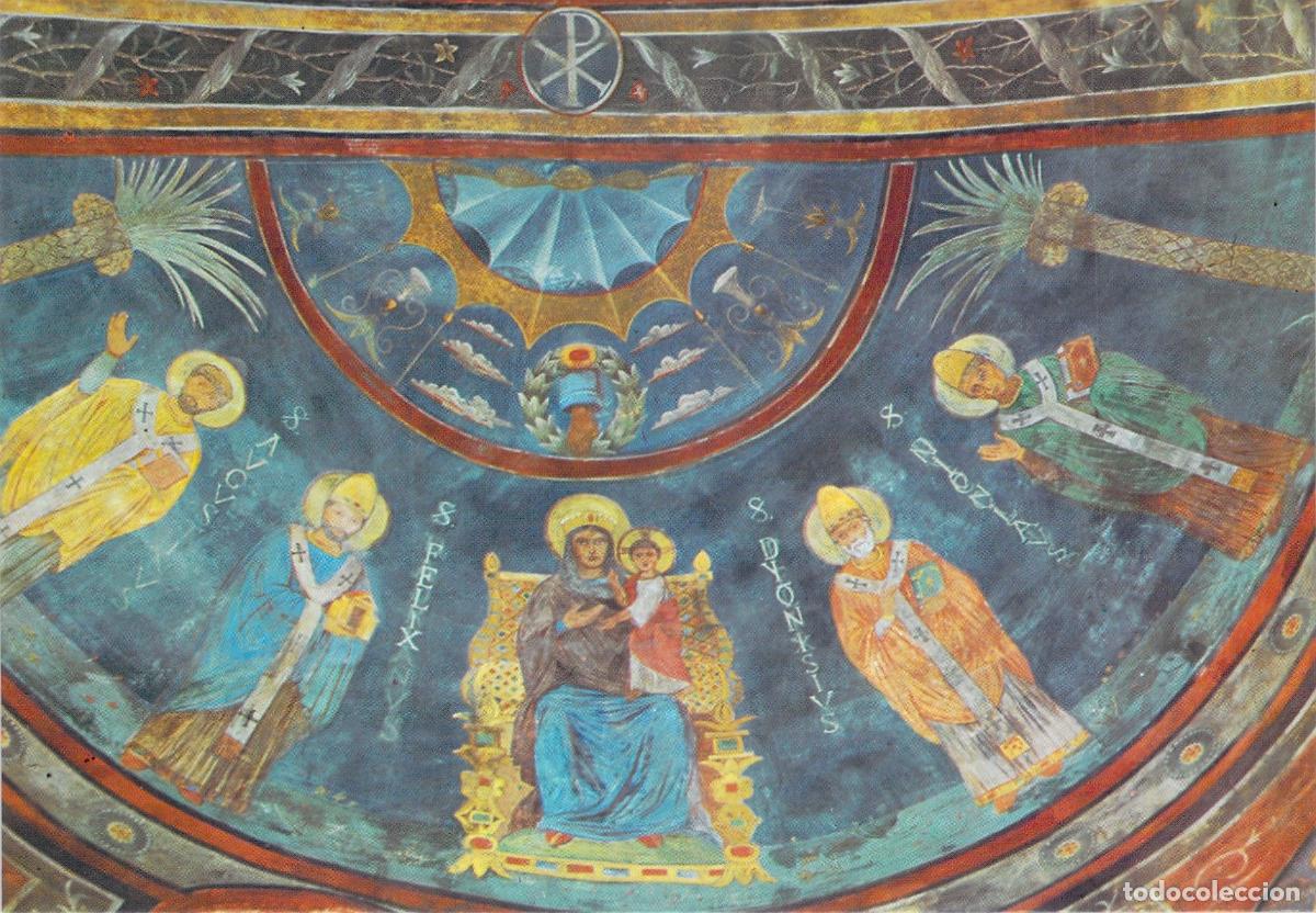 Postales: Postal de Roma: Frescos del &Aacute;bside de Santa Mar&iacute;a en Cosmedin