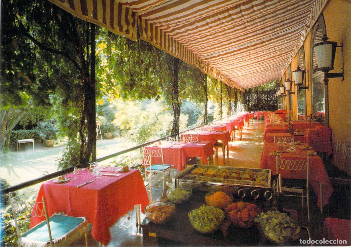 Postales: Postal del Restaurante de Verano del Hotel Quirinale en Roma