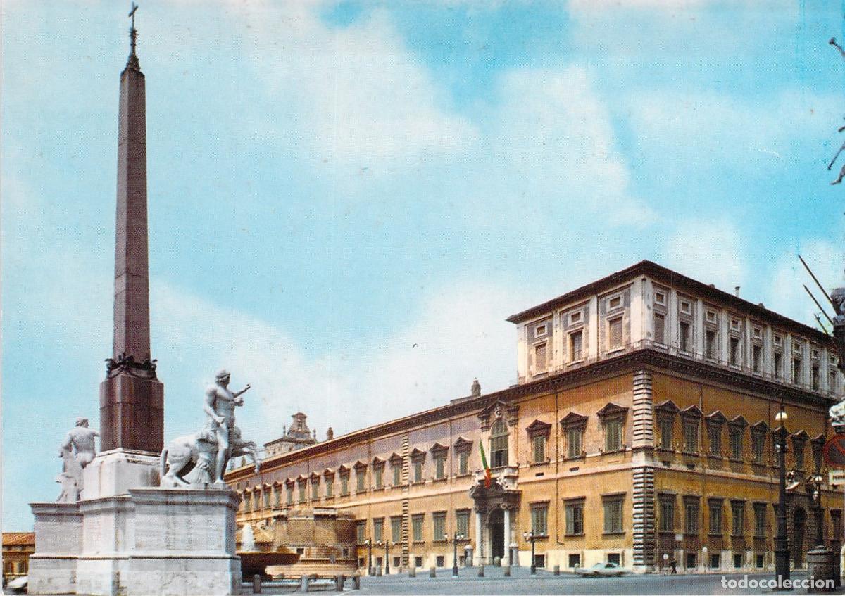 Postales: Postal de Roma - Palacio del Quirinale y Obelisco