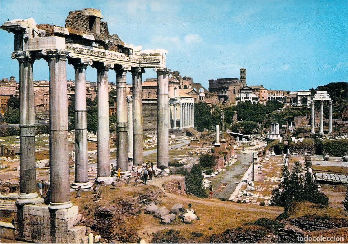 Postales: Postal de Roma, Italia - Vista del Foro Romano y Ruinas Arqueol&oacute;gicas
