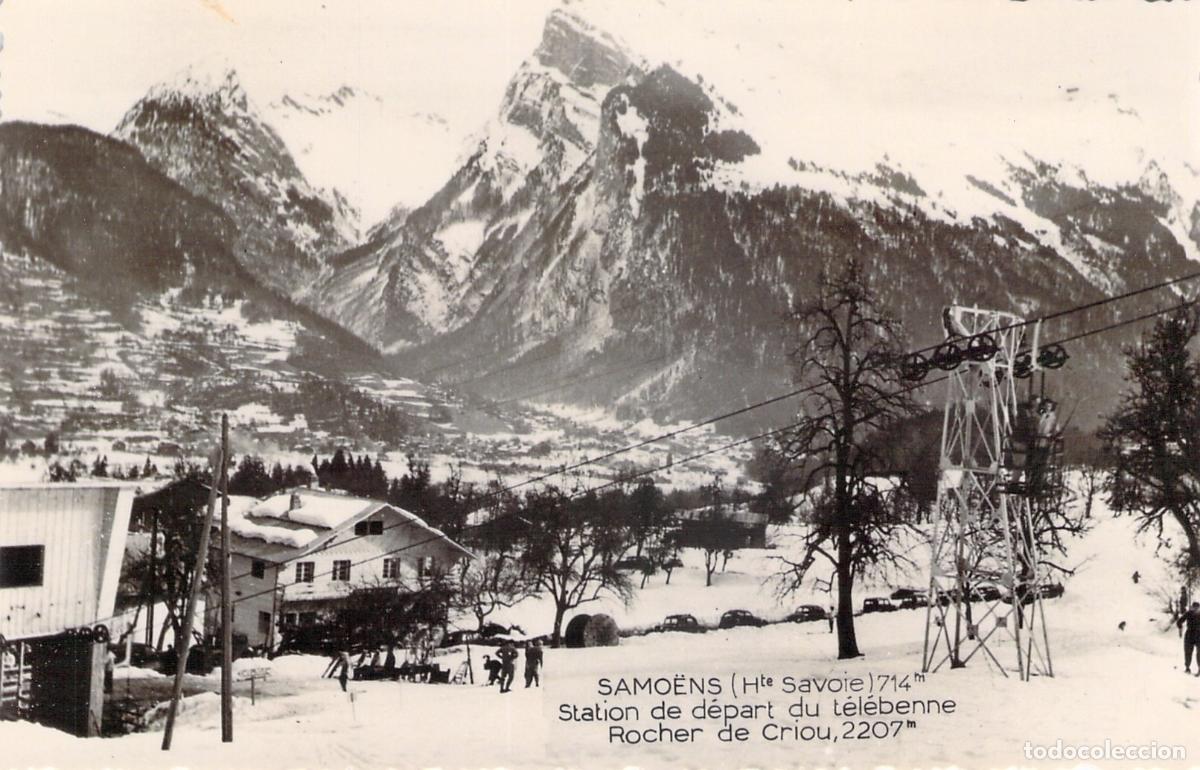 Postales: Postal de Samo&euml;ns Estaci&oacute;n de Telecabina y Rocher de Criou Francia