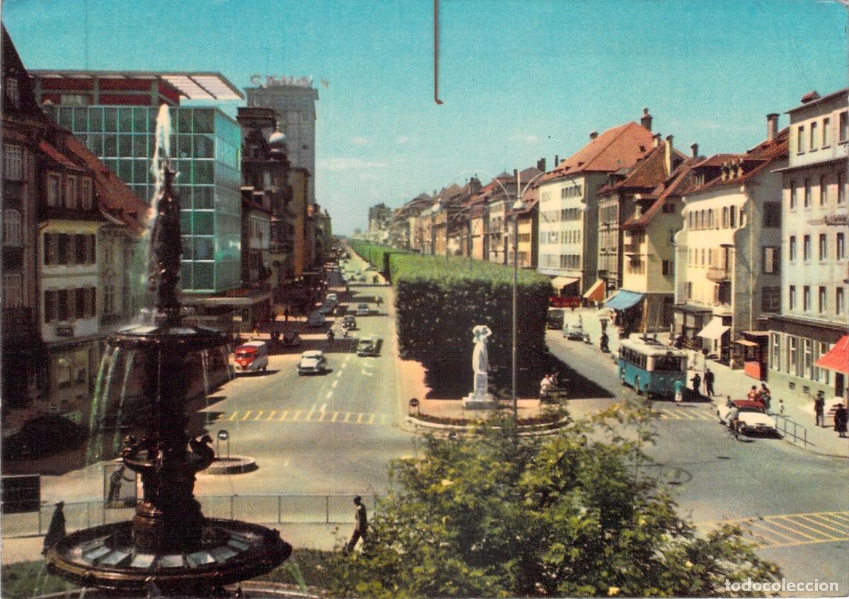 Postales: Postal Avenue L&eacute;opold-Robert La Chaux-de-Fonds Suiza