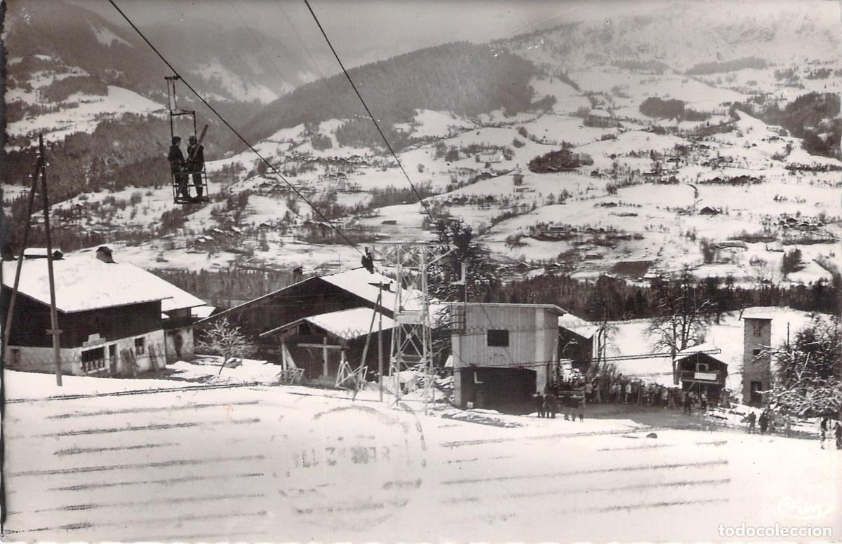 Postales: Postal de Samo&euml;ns Haute-Savoie Francia T&eacute;l&eacute;-Benne Telesilla