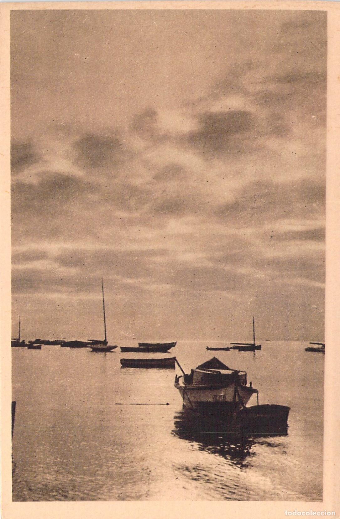 Postales: Postal de Arcachon - Crep&uacute;sculo en la Bah&iacute;a, C&ocirc;te d'Argent