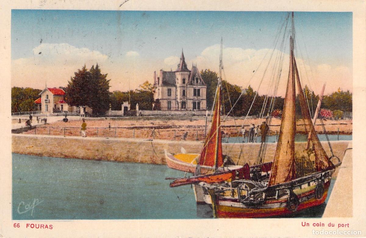 Postales: Postal de Fouras Un Rinc&oacute;n del Puerto con Barcos de Vela