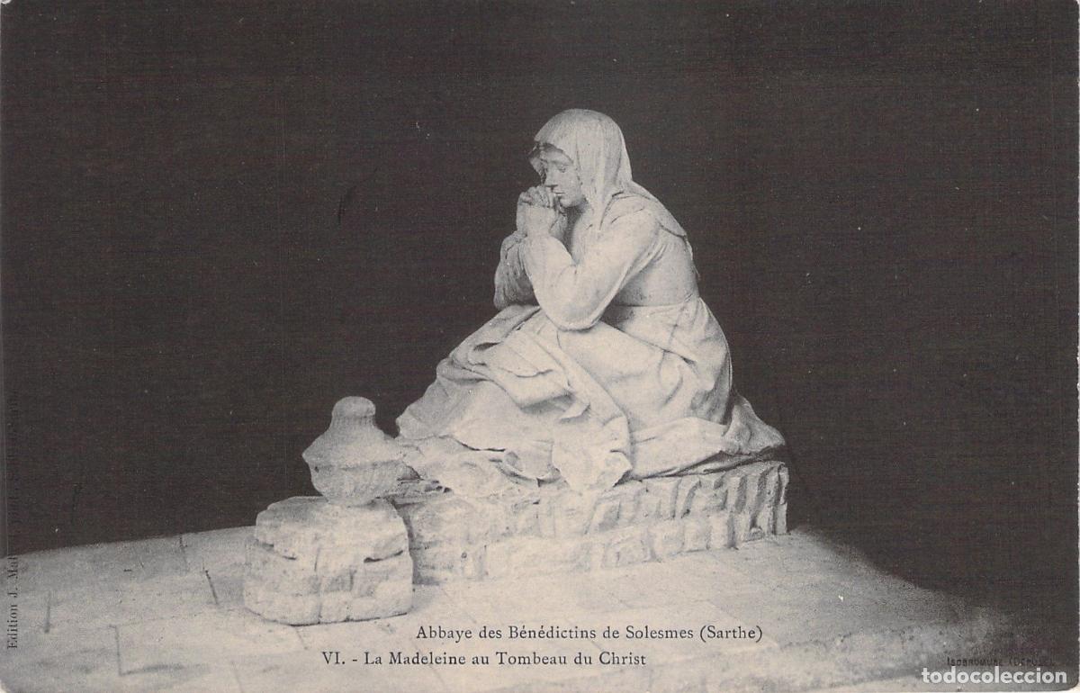 Postales: Postal Abad&iacute;a de Solesmes La Magdalena en el Sepulcro de Cristo