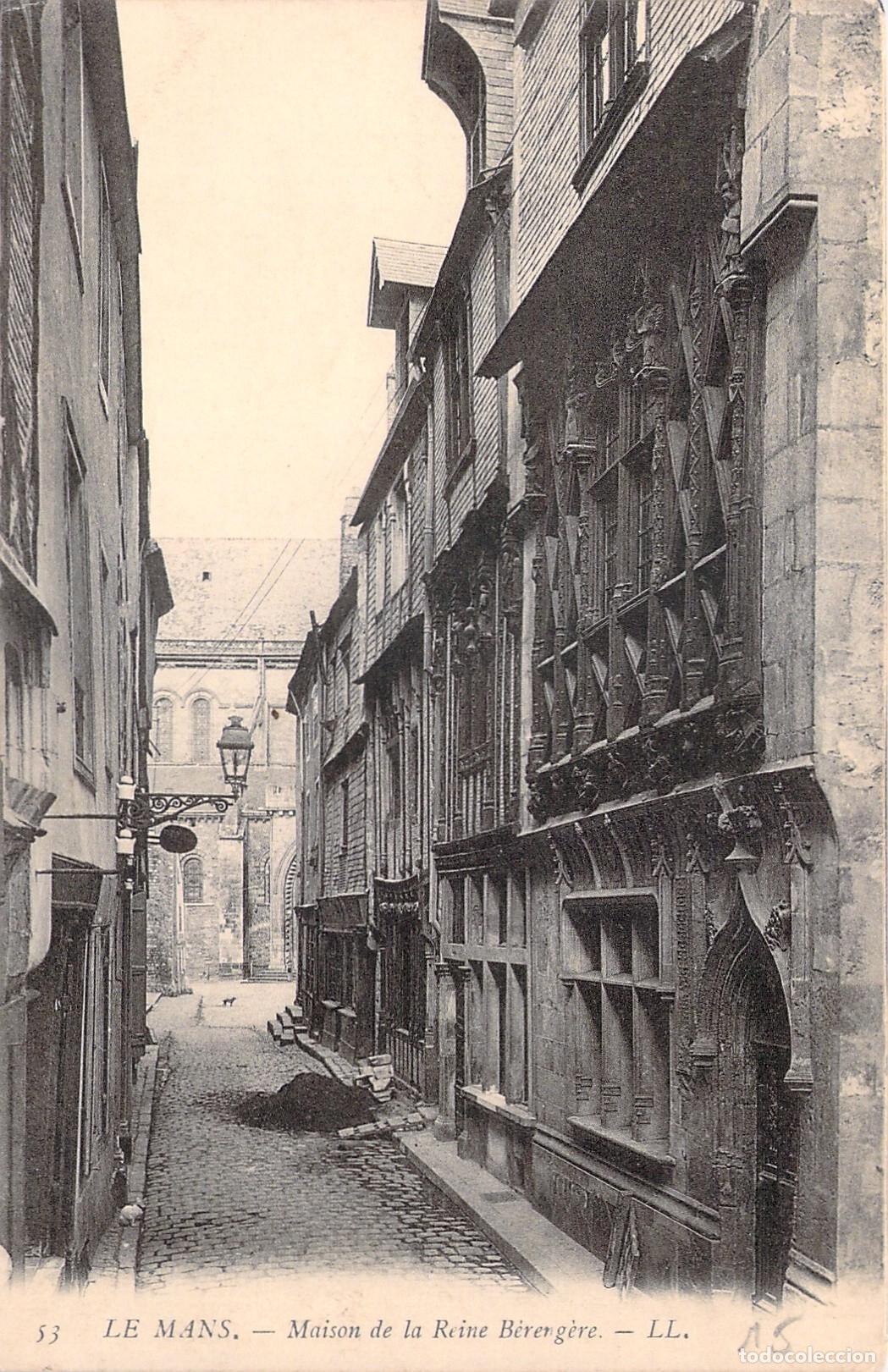 Postales: Postal de la Casa de la Reina Berenguela en Le Mans Francia
