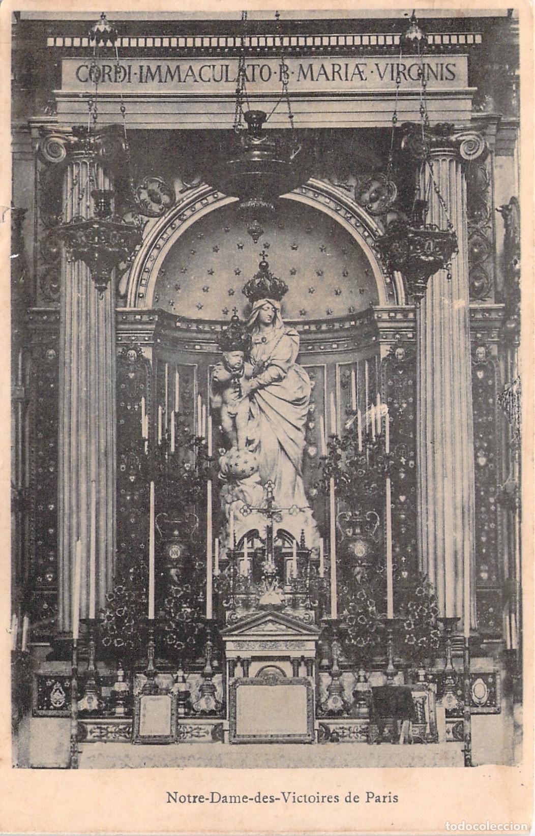 Postales: Tarjeta Postal Altar de Notre-Dame-des-Victoires en Par&iacute;s
