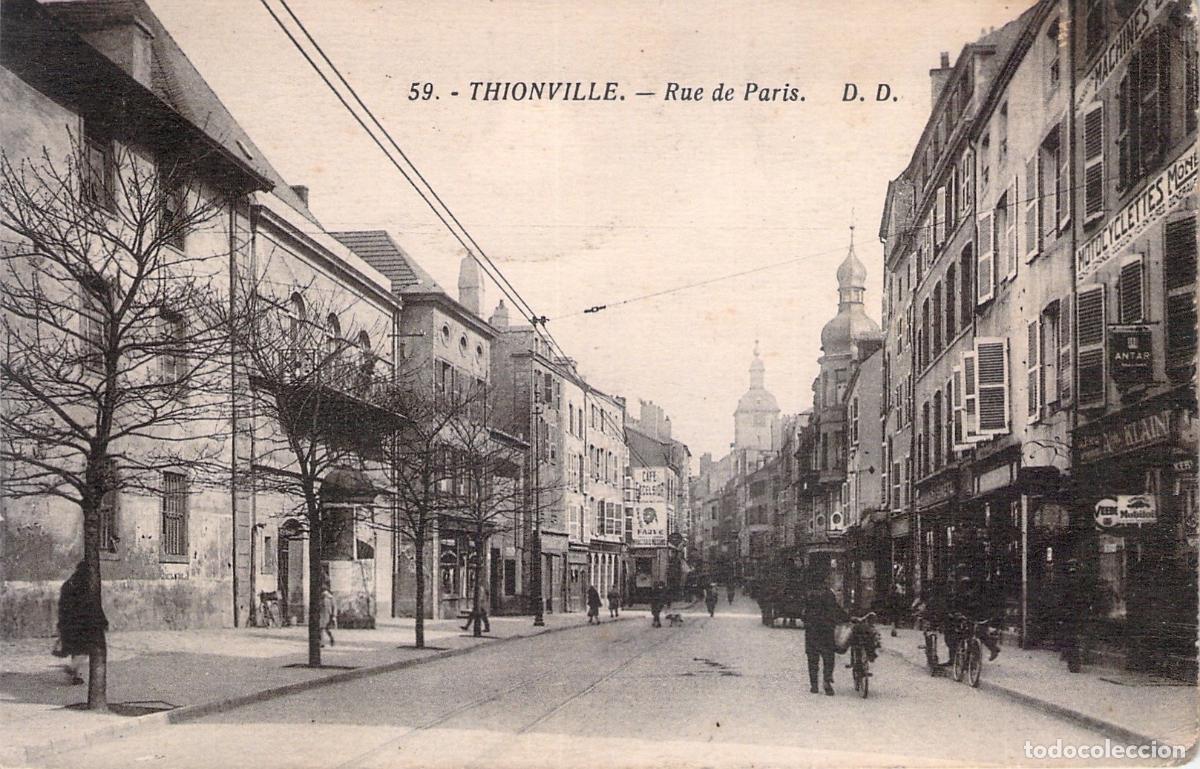 Postales: Postal de Thionville - Vista de la Rue de Paris