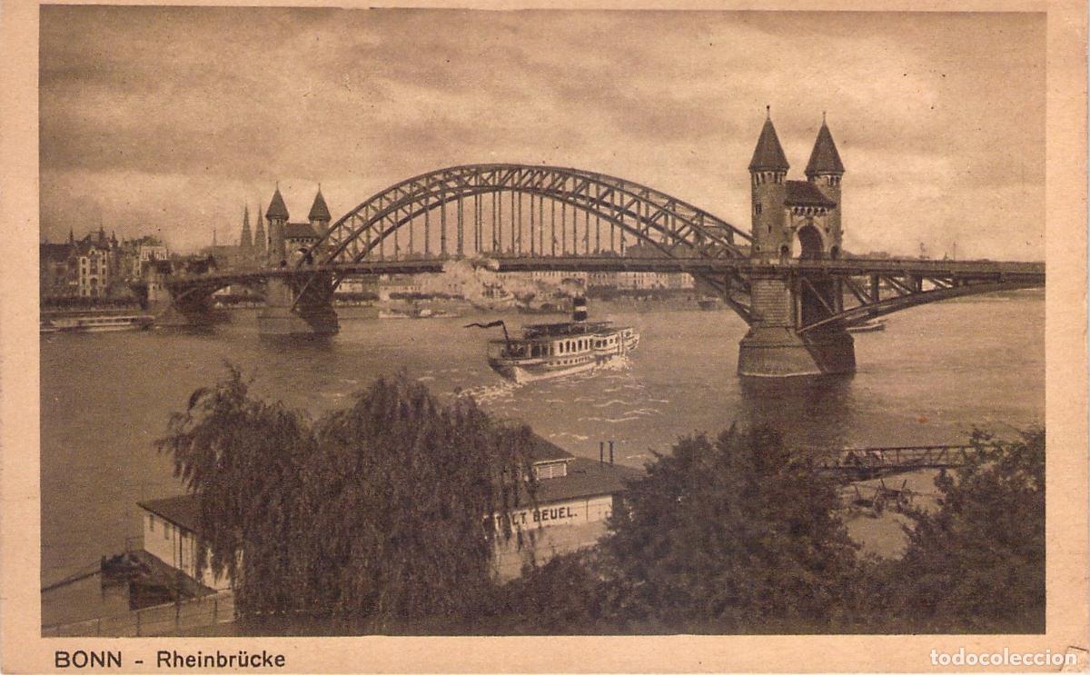 Postales: Postal de Bonn con el Puente sobre el Rin Rheinbr&uuml;cke