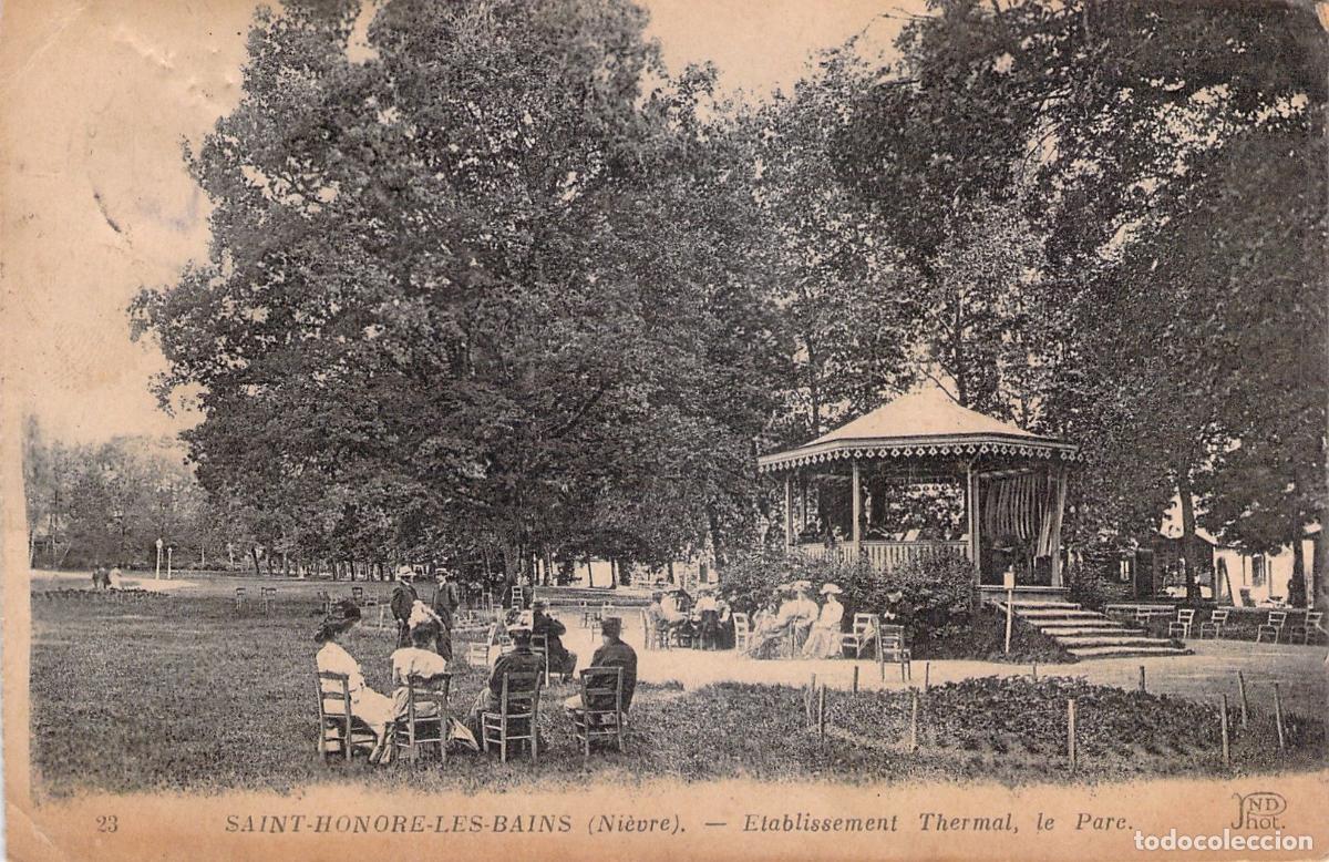 Postales: Postal de Saint-Honor&eacute;-les-Bains - Parque del Establecimiento Termal