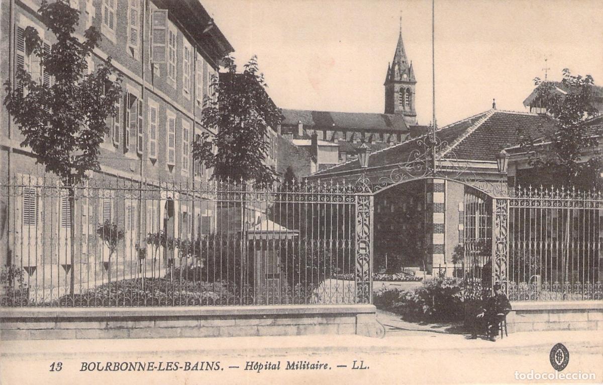 Postales: Postal de Bourbonne-les-Bains H&ocirc;pital Militaire Francia