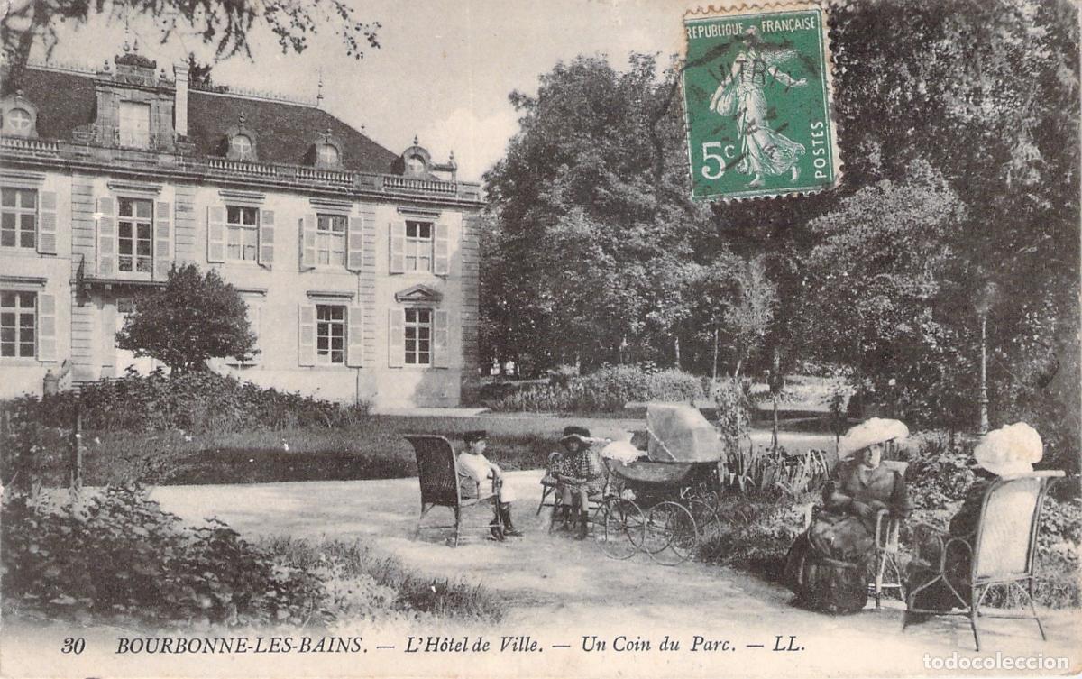 Postales: Postal de Bourbonne-les-Bains, Parque del Ayuntamiento