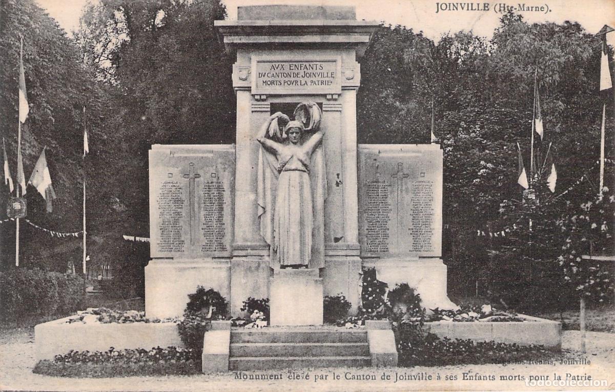 Postales: Postal Monumento a los Ca&iacute;dos del Cant&oacute;n de Joinville Francia