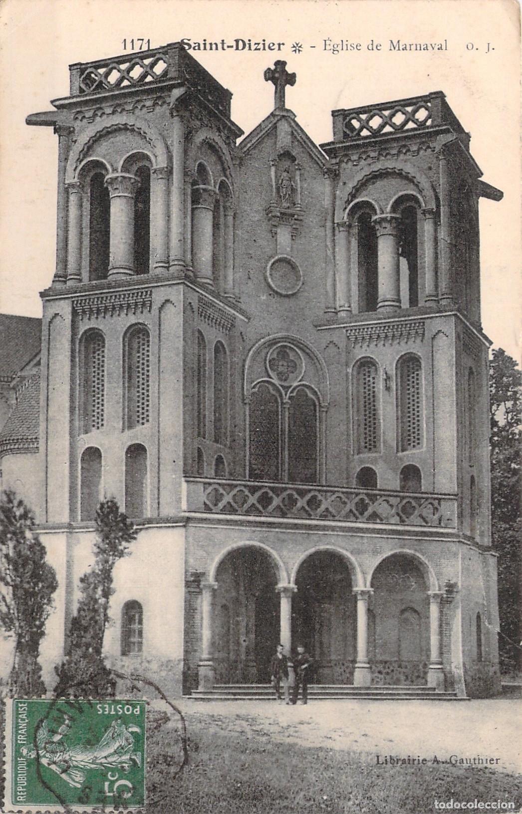 Postales: Postal de la Iglesia de Marnaval en Saint-Dizier, Francia