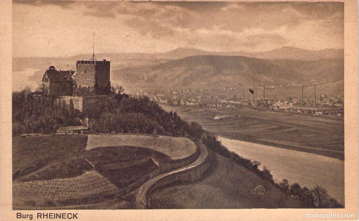 Postales: Postal del Castillo Burg Rheineck y el Valle del Rin, Alemania
