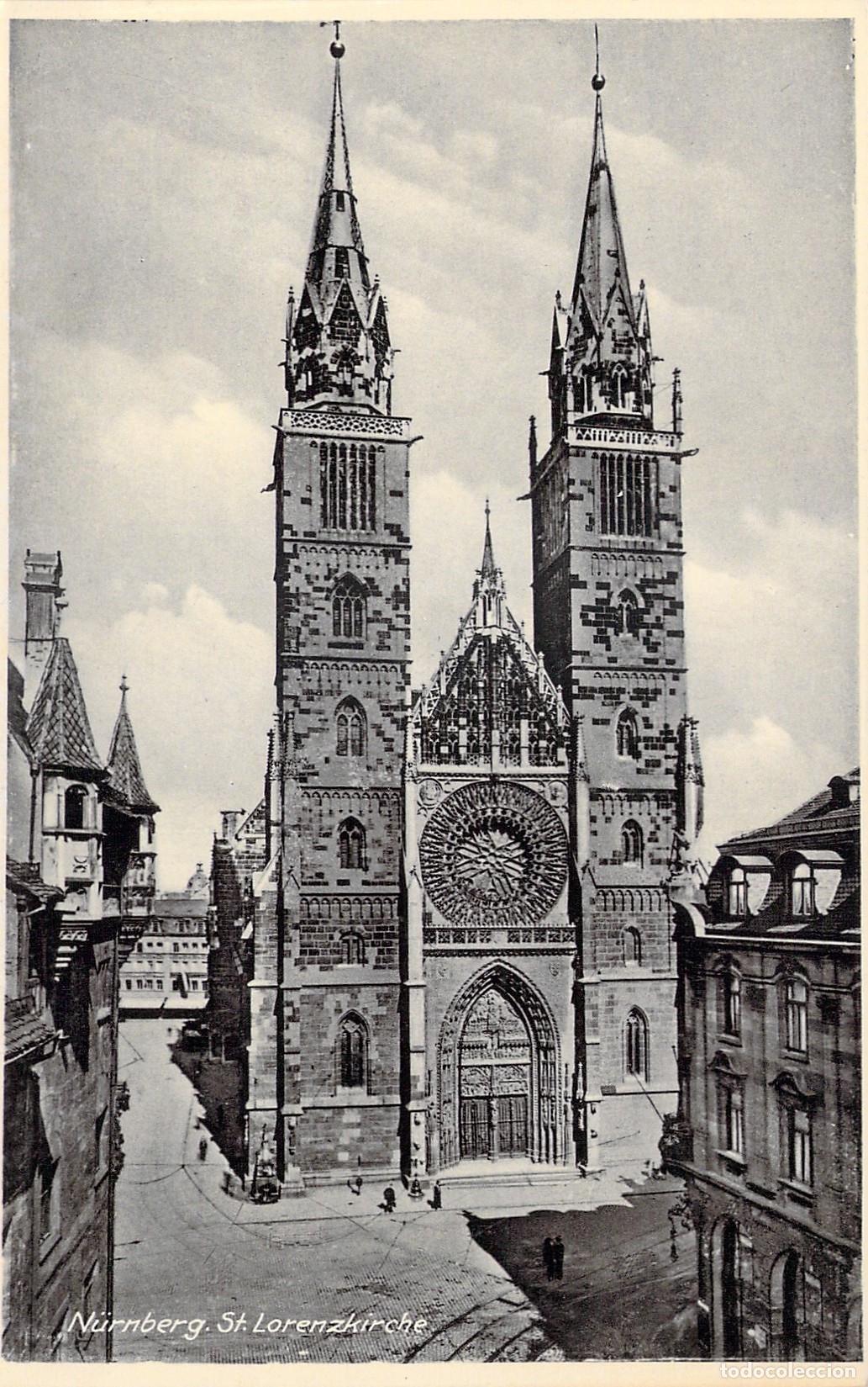 Postales: Postal de la Iglesia de San Lorenzo en Nuremberg, Alemania