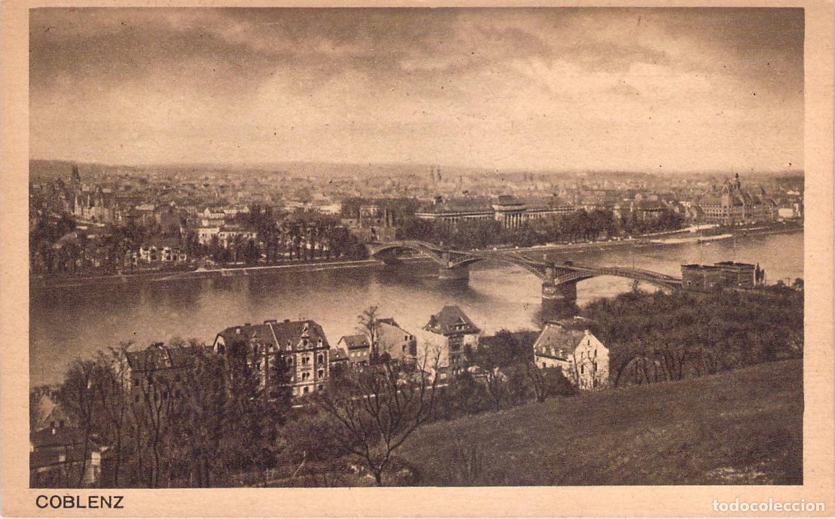 Postales: Postal de Coblenza con Vista Panor&aacute;mica del R&iacute;o Rin, Alemania