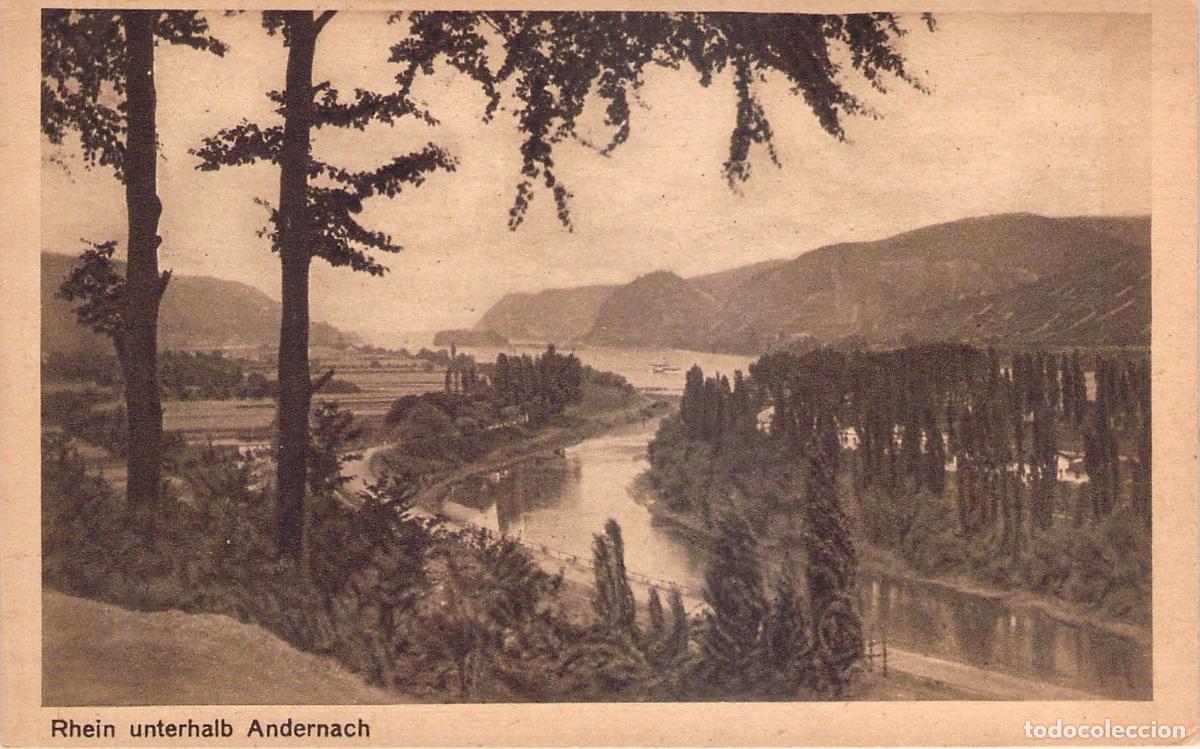 Postales: Tarjeta Postal del R&iacute;o Rin bajo Andernach, Alemania