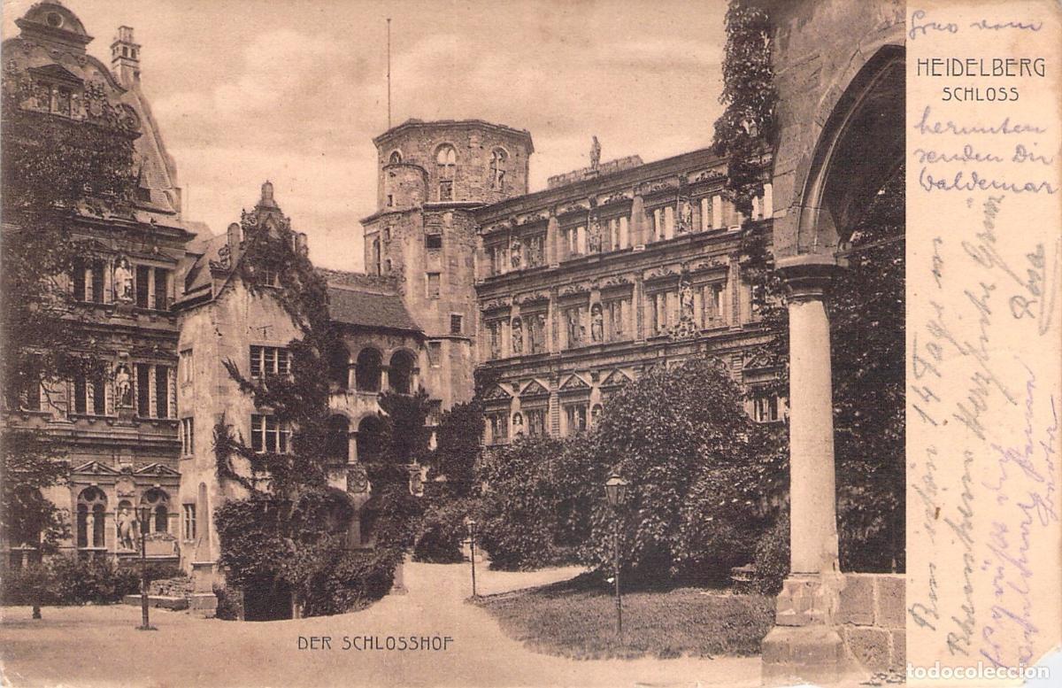 Postales: Postal del Patio del Castillo de Heidelberg Schlosshof Alemania