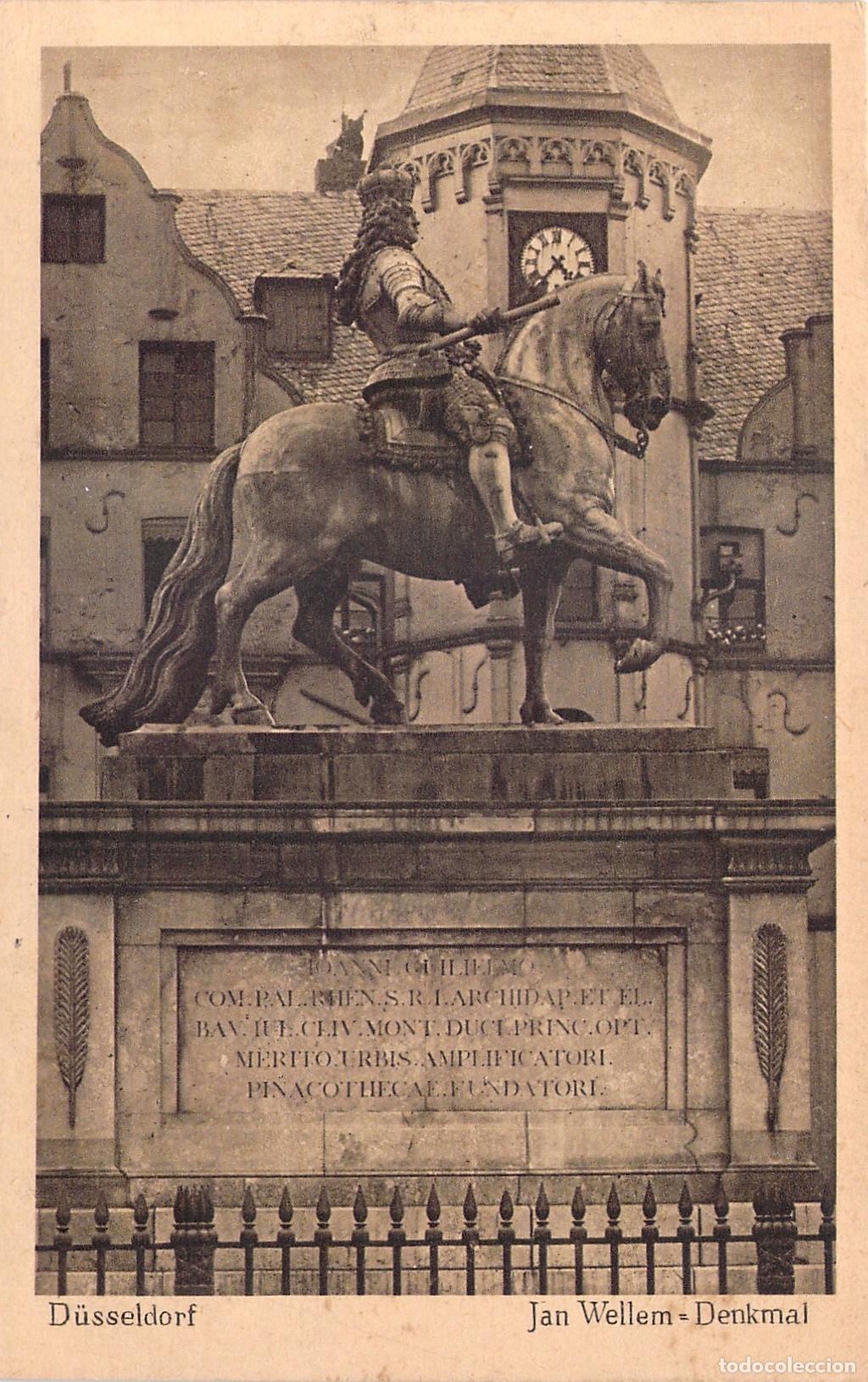 Postales: Postal del Monumento a Jan Wellem en D&uuml;sseldorf Alemania