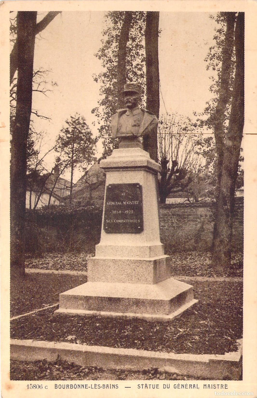 Postales: Postal Estatua del General Maistre Bourbonne-les-Bains Francia