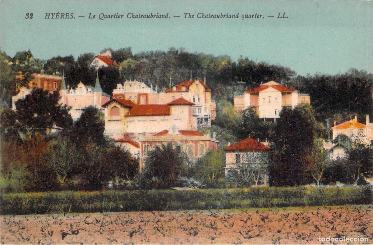Postales: Postal de Hy&egrave;res - El Barrio Chateaubriand con Villas en la Colina