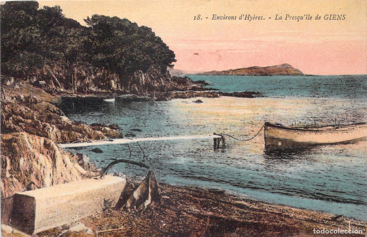 Postales: Postal de la Pen&iacute;nsula de Giens, Environs d'Hy&egrave;res, Francia