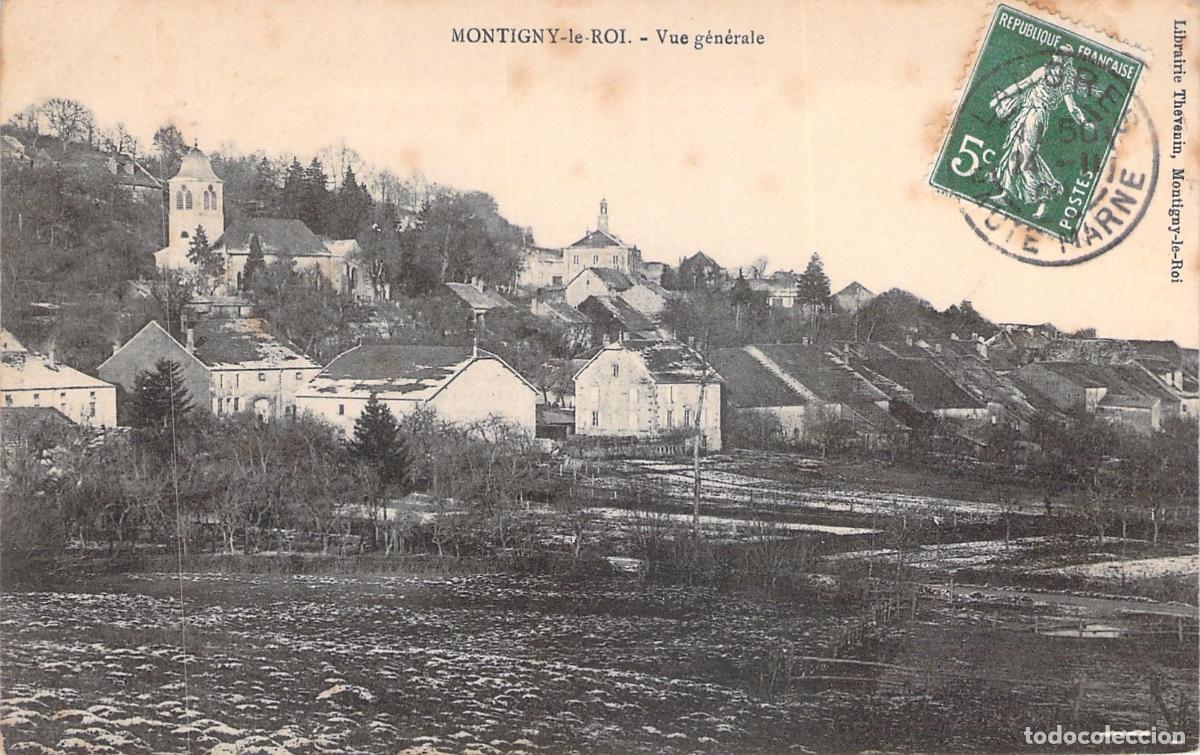 Postales: Postal Antigua con Vista General de Montigny-le-Roi, Francia