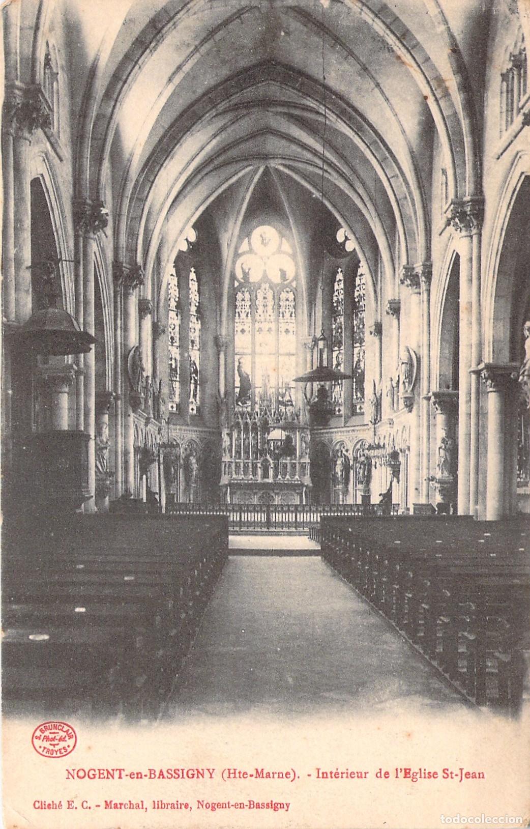 Postales: Postal Iglesia de San Juan, Interior, Nogent-en-Bassigny