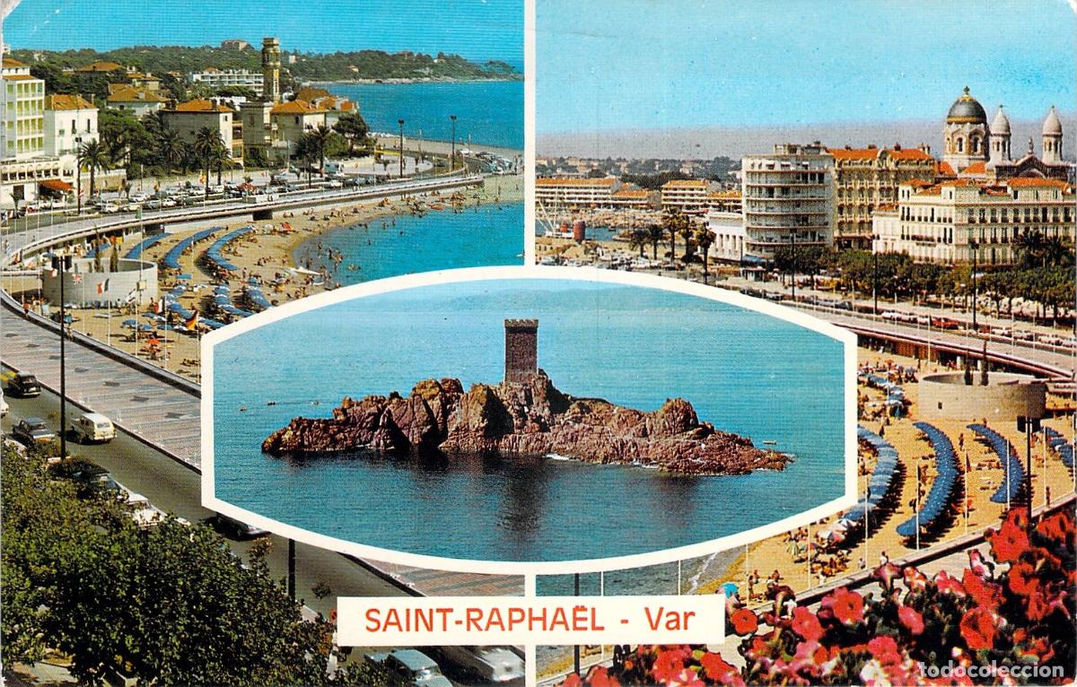 Postales: Postal de Saint-Rapha&euml;l Var Francia con Vistas de la Costa