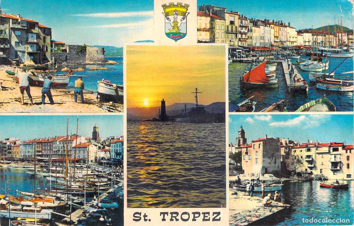 Postales: Postal de Saint-Tropez Costa Azul Francia Vistas del Puerto