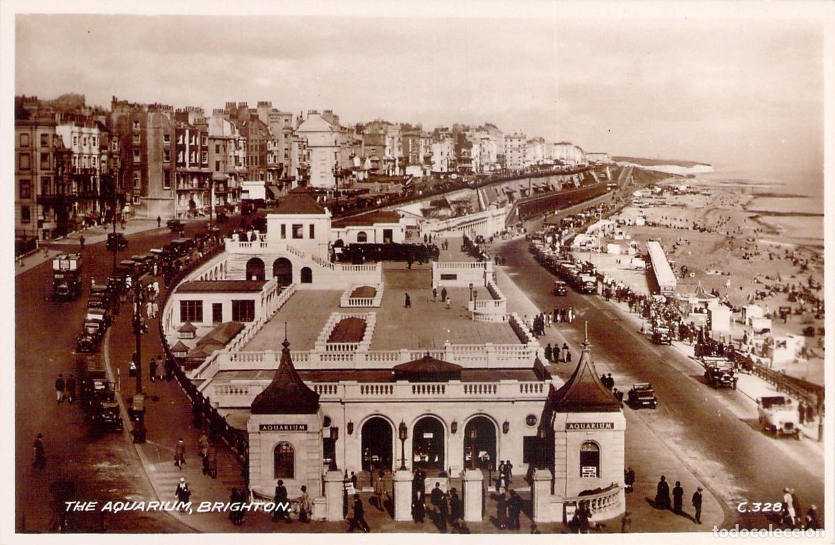 Postcards: Postal del Acuario de Brighton, Inglaterra - Fotograf&iacute;a Real