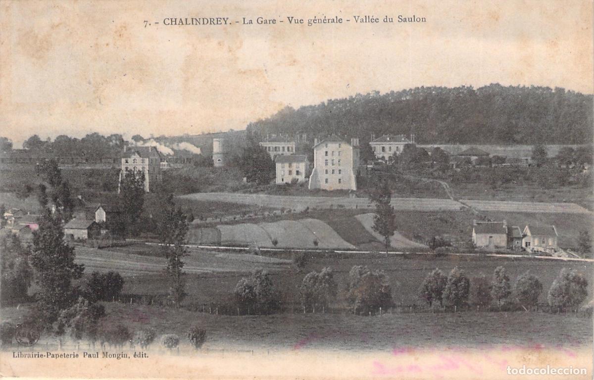 Postales: Postal de Chalindrey Francia Vista General de la Estaci&oacute;n y Valle del Saulon