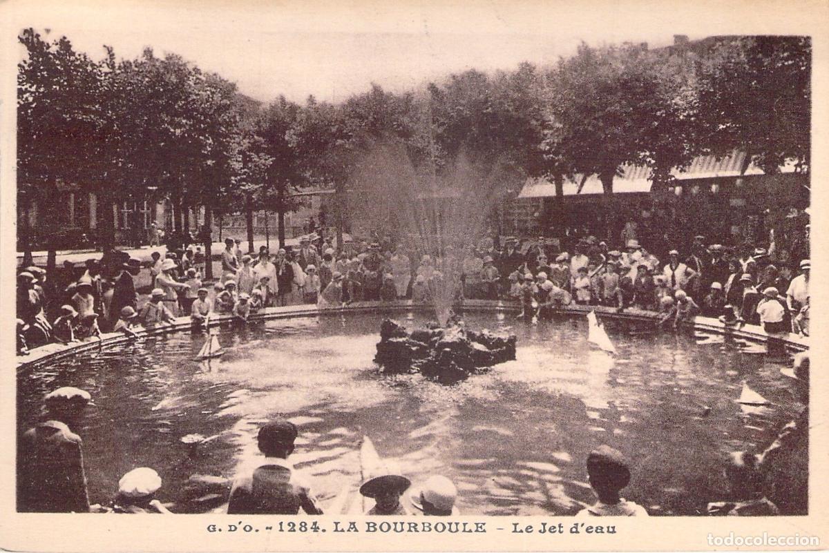 Postkarten: Postal de La Bourboule Le Jet d'eau Francia