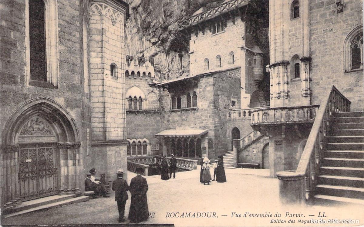 Postkarten: Postal de Rocamadour - Vista General del Atrio