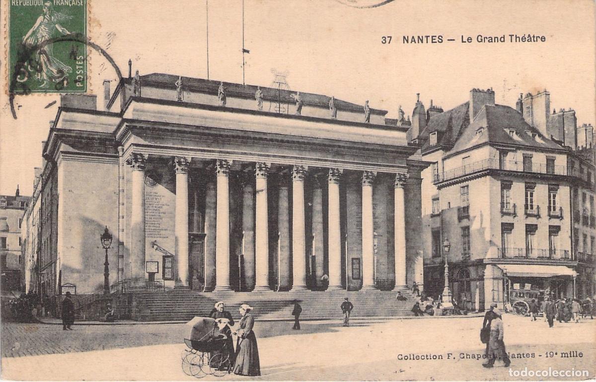 Postkarten: Postal de Nantes - El Gran Teatro (Le Grand Th&eacute;&acirc;tre)