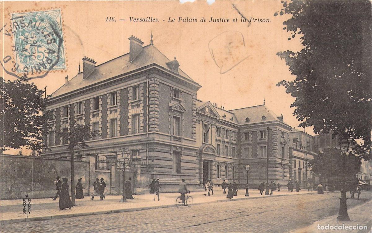 Postkarten: Postal del Palacio de Justicia y la Prisi&oacute;n de Versalles, Francia