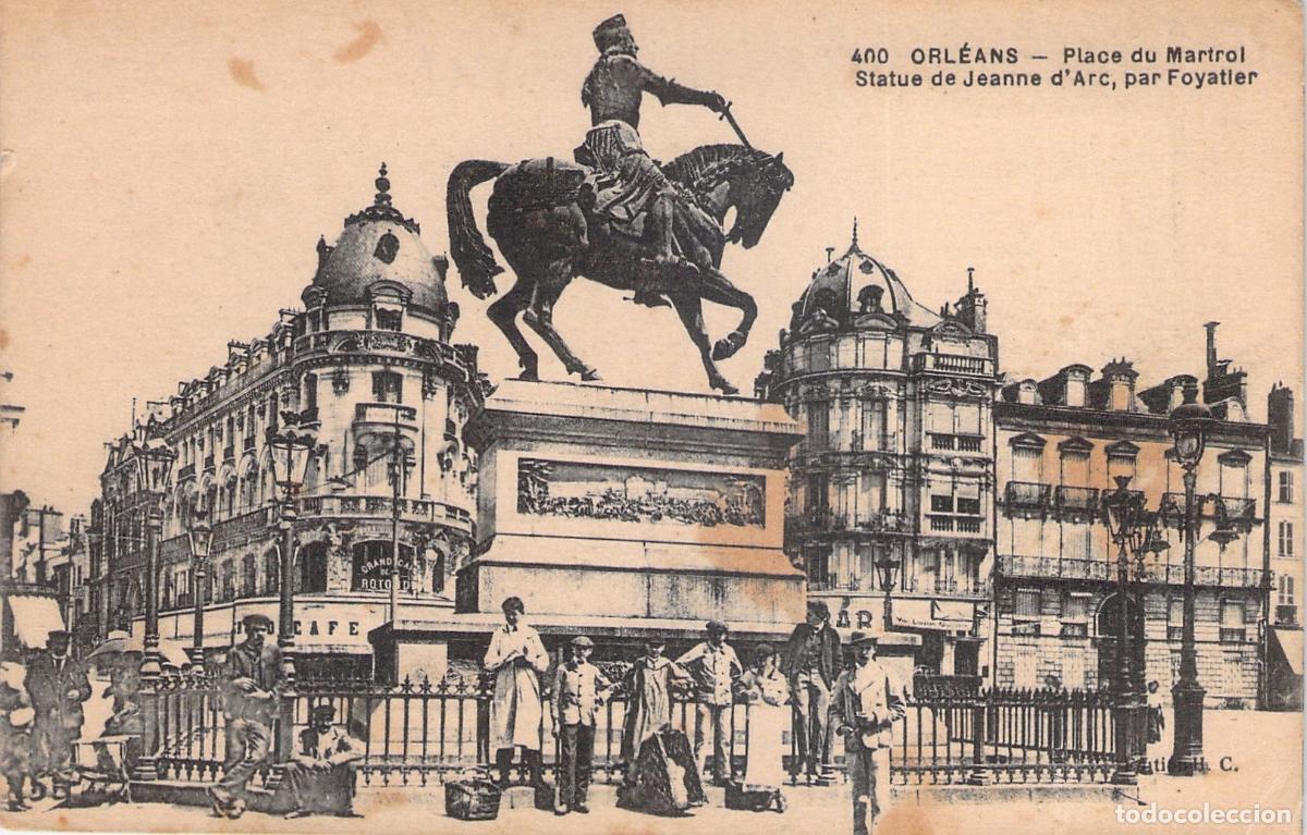 Postkarten: Postal de Orl&eacute;ans Francia Estatua de Juana de Arco Plaza del Martroi