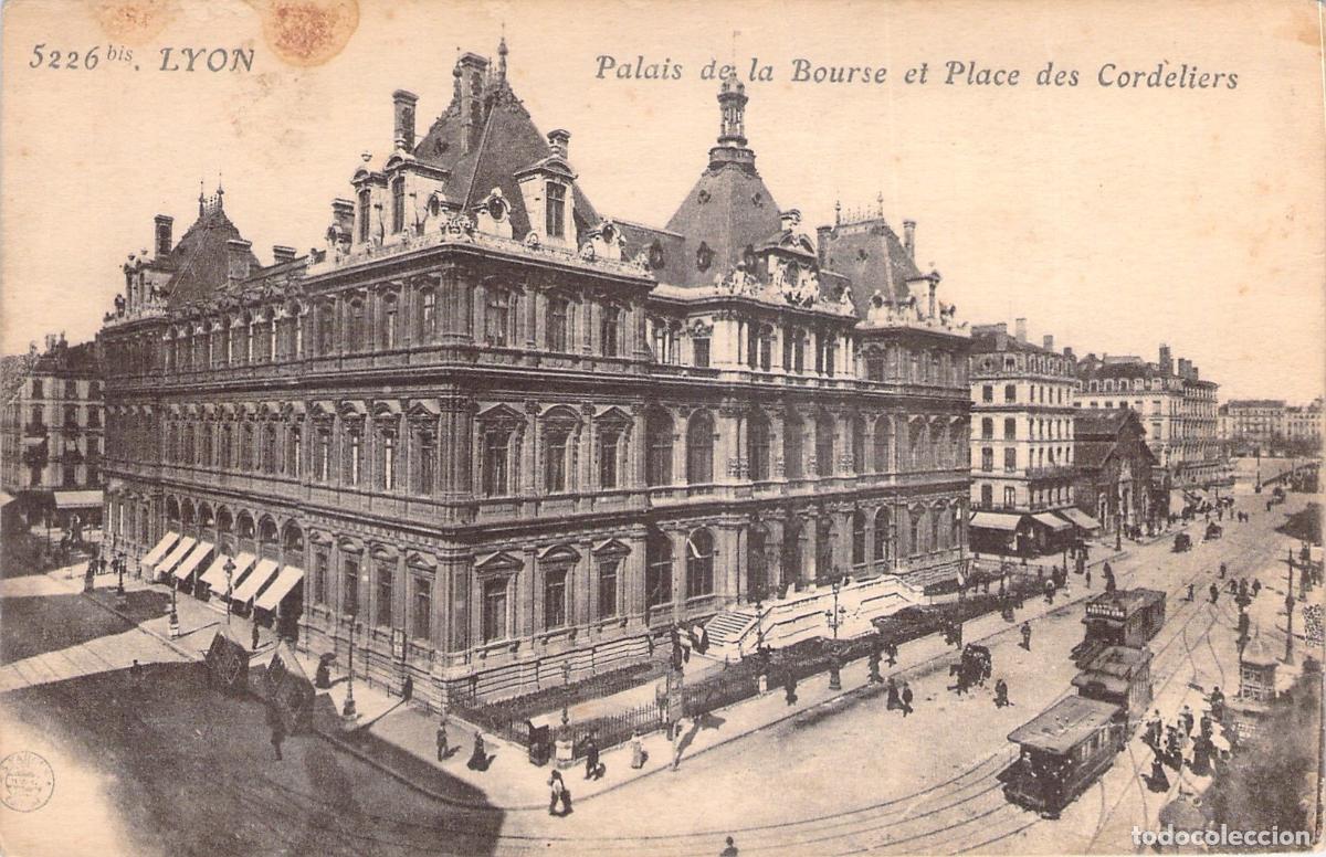Postkarten: Tarjeta Postal Lyon Palais de la Bourse et Place des Cordeliers