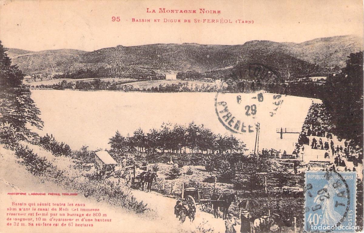 Postkarten: Postal de la Digue de St-Ferr&eacute;ol, Montagne Noire, Francia