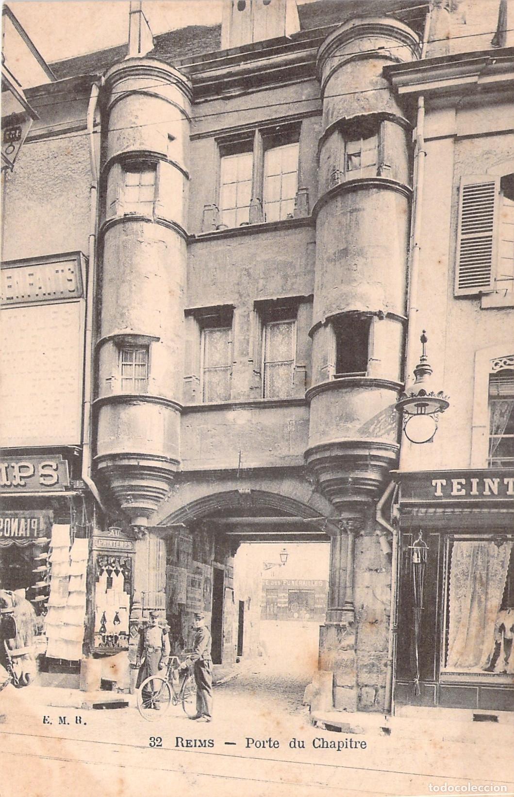 Postkarten: Postal de Reims - Porte du Chapitre, Francia