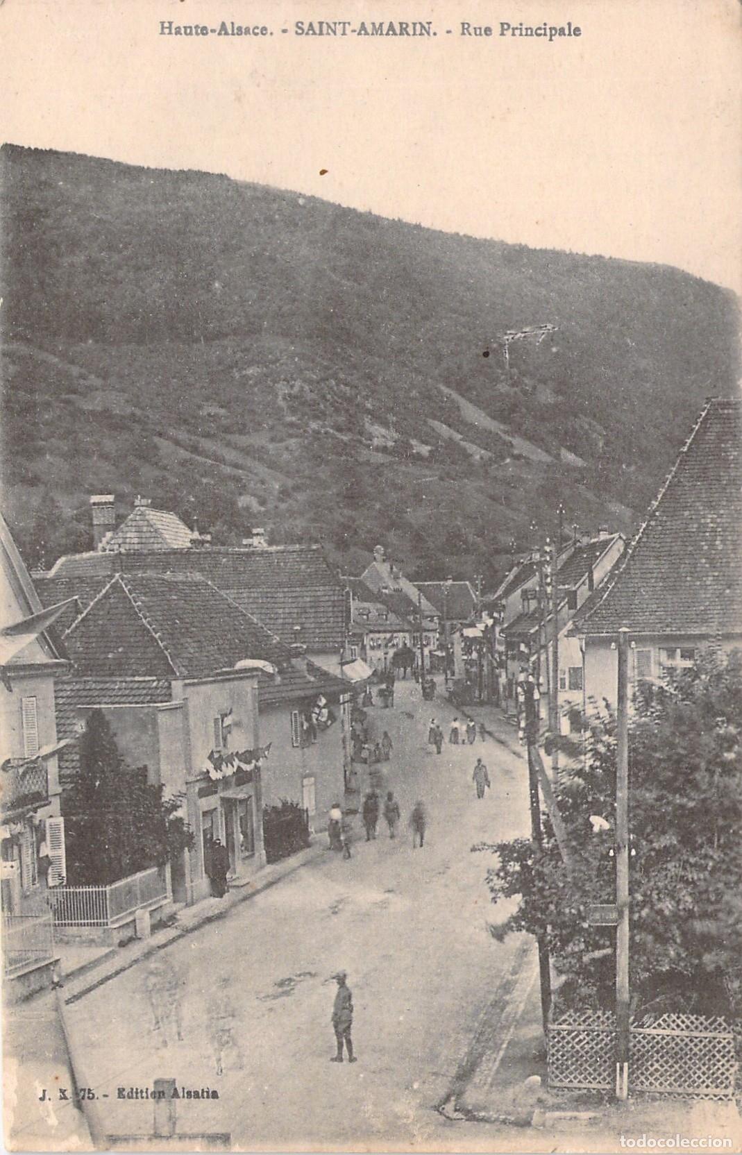 Postales: Postal de la Calle Principal en Saint-Amarin, Alsacia, Francia
