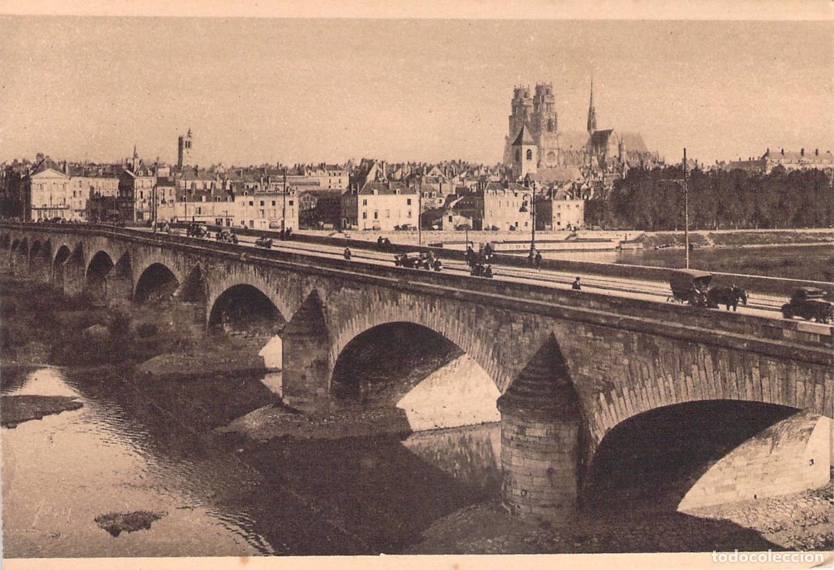 Postales: Postal de Orleans Francia Panorama de la Catedral y Puente Georges V
