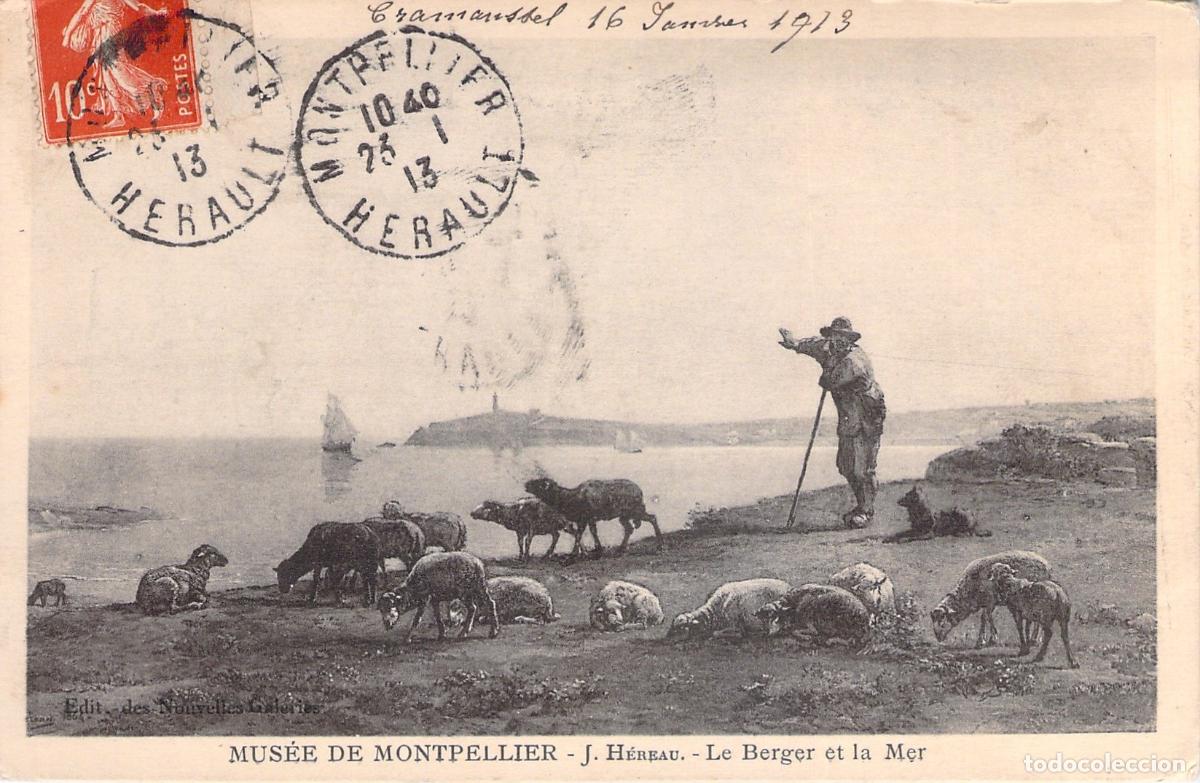 Postales: Postal de Arte Museo de Montpellier - Le Berger et la Mer