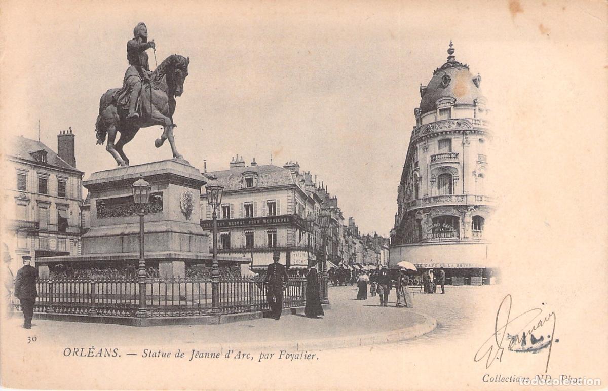 Postales: Postal Estatua de Juana de Arco en Orl&eacute;ans