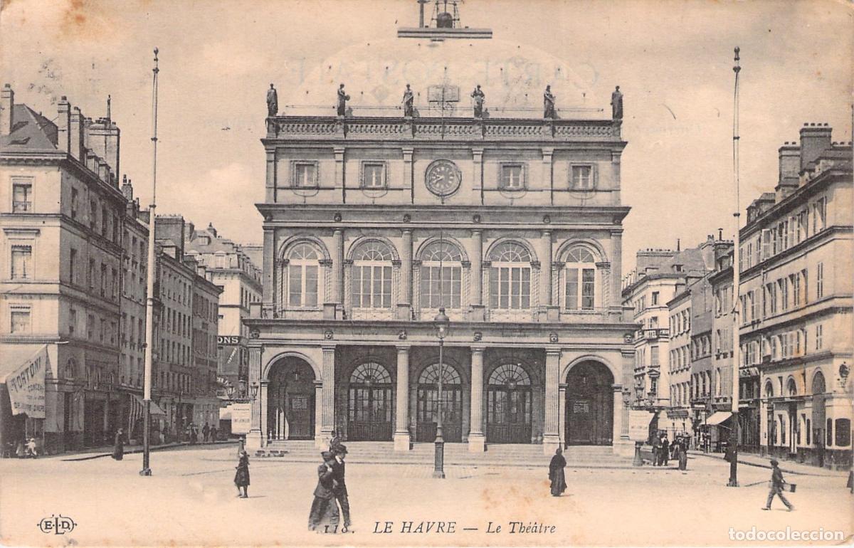 Postales: Postal del Gran Teatro de Le Havre, Francia