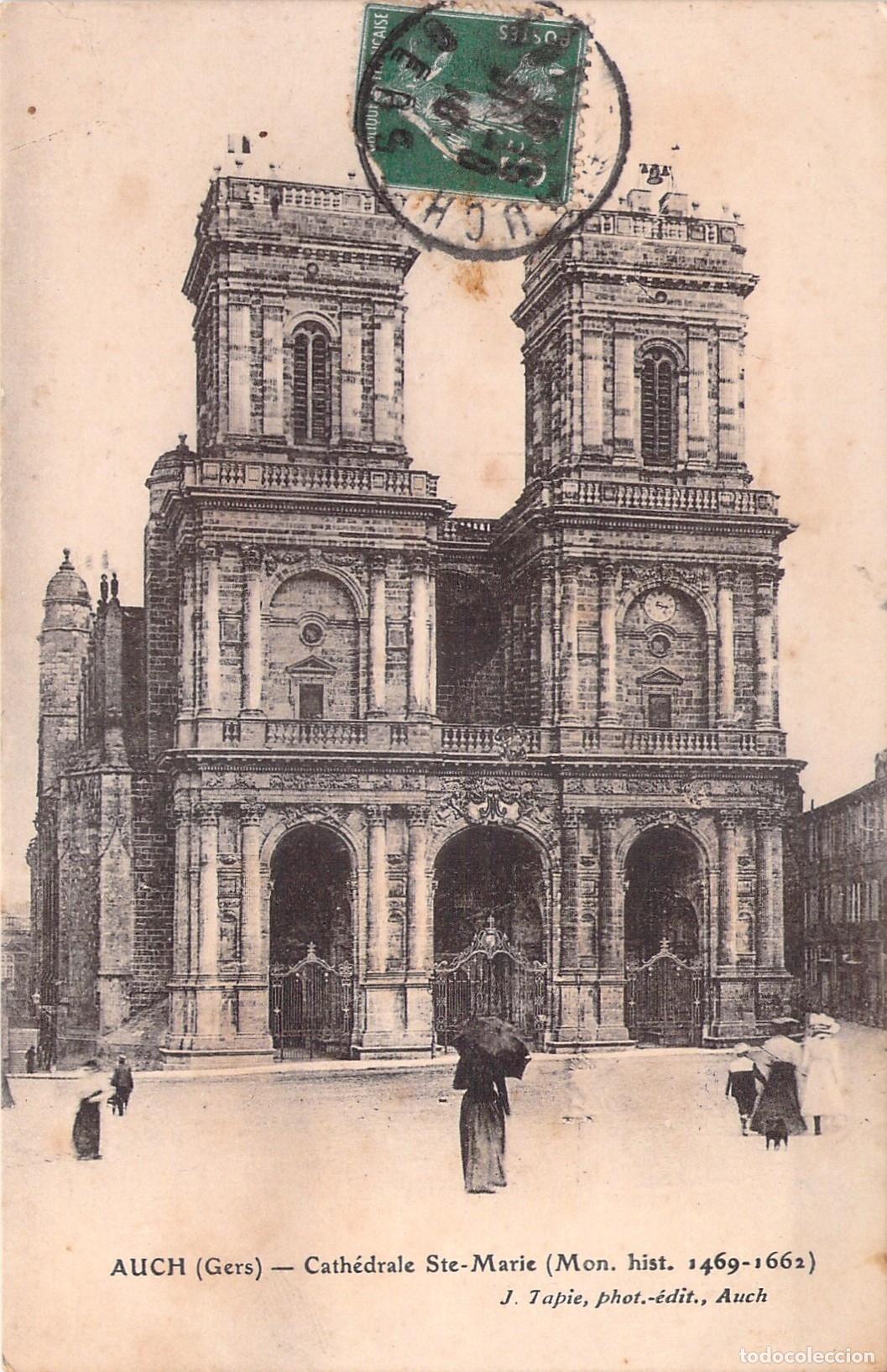 Postales: Postal de la Catedral de Santa Mar&iacute;a en Auch, Francia